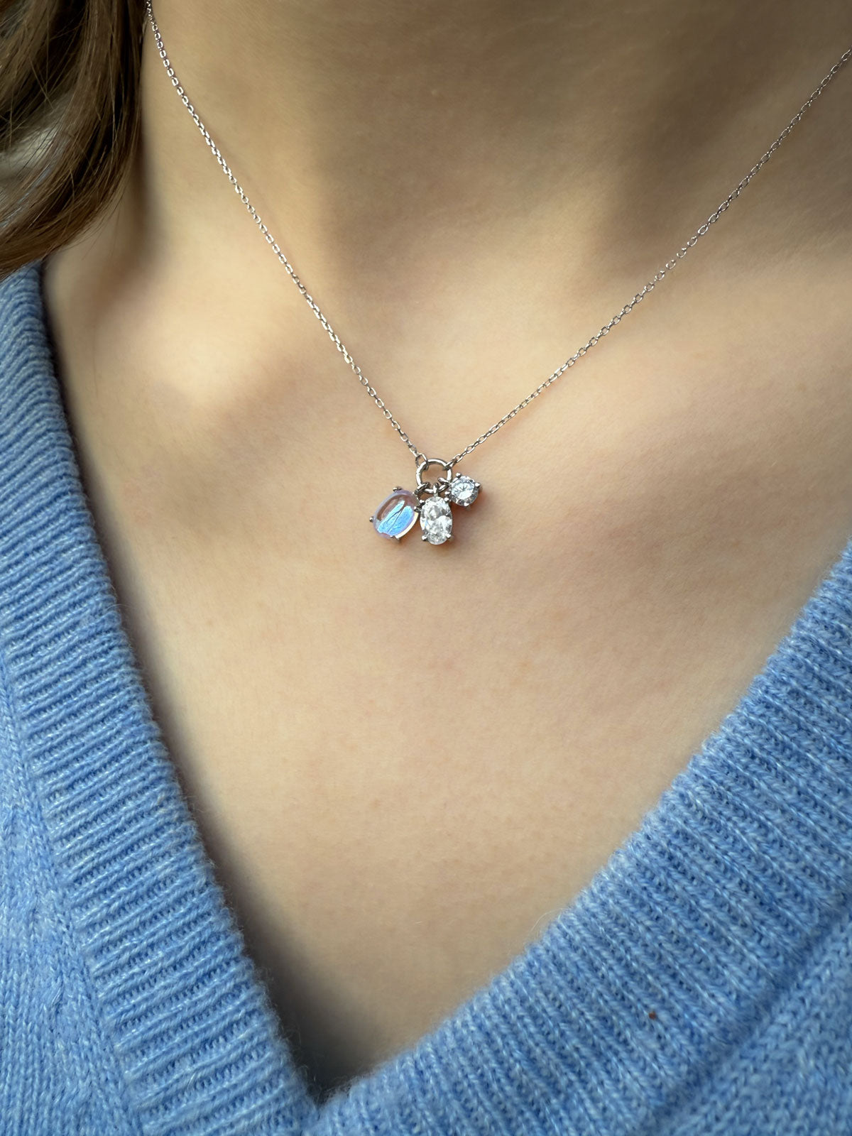 Serene Necklace Silver