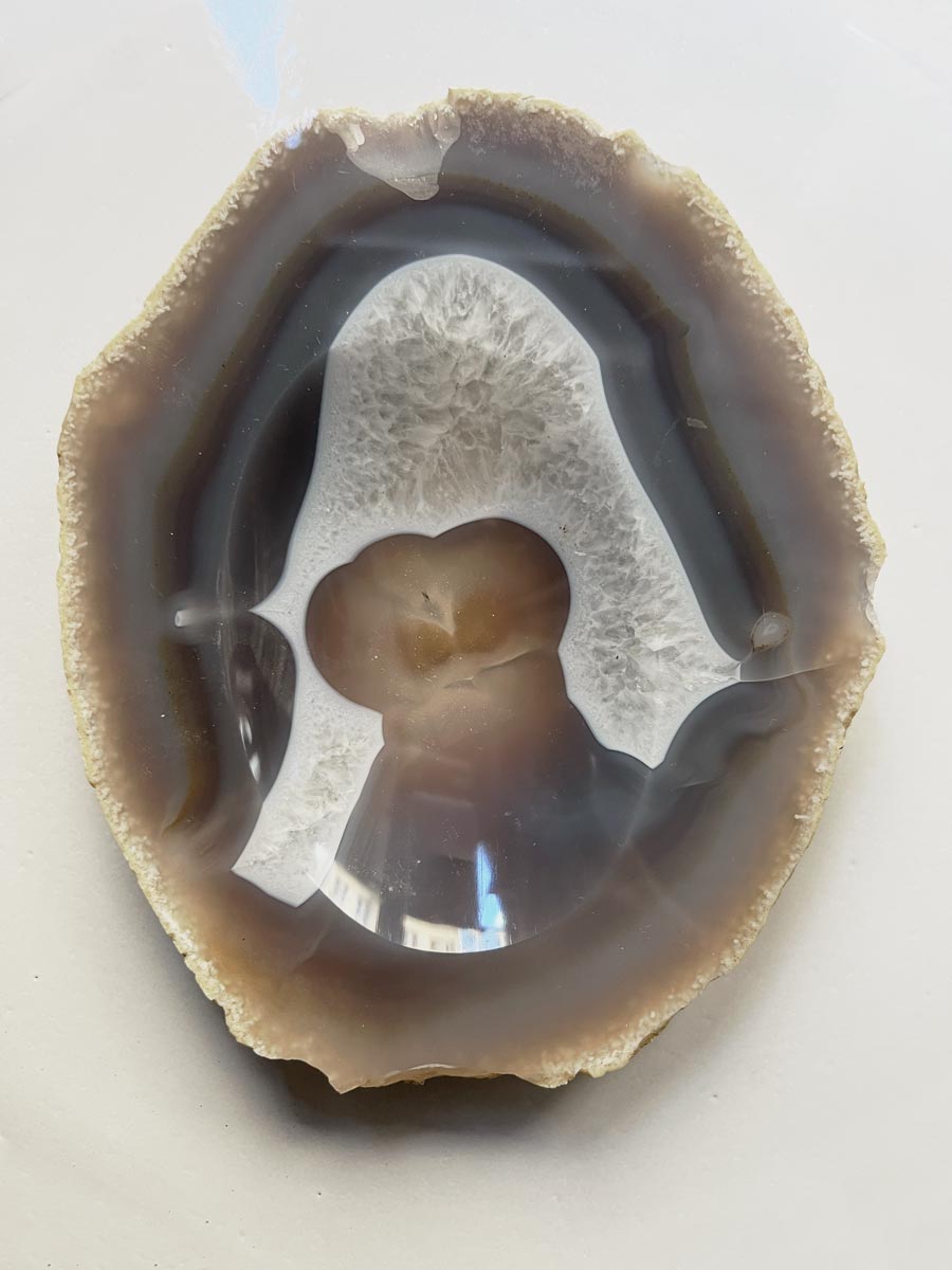 Natural agate bowl