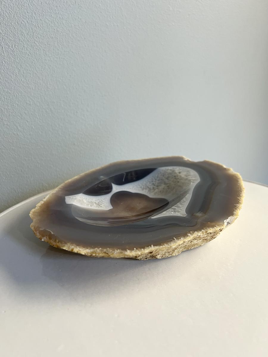 Natural agate bowl