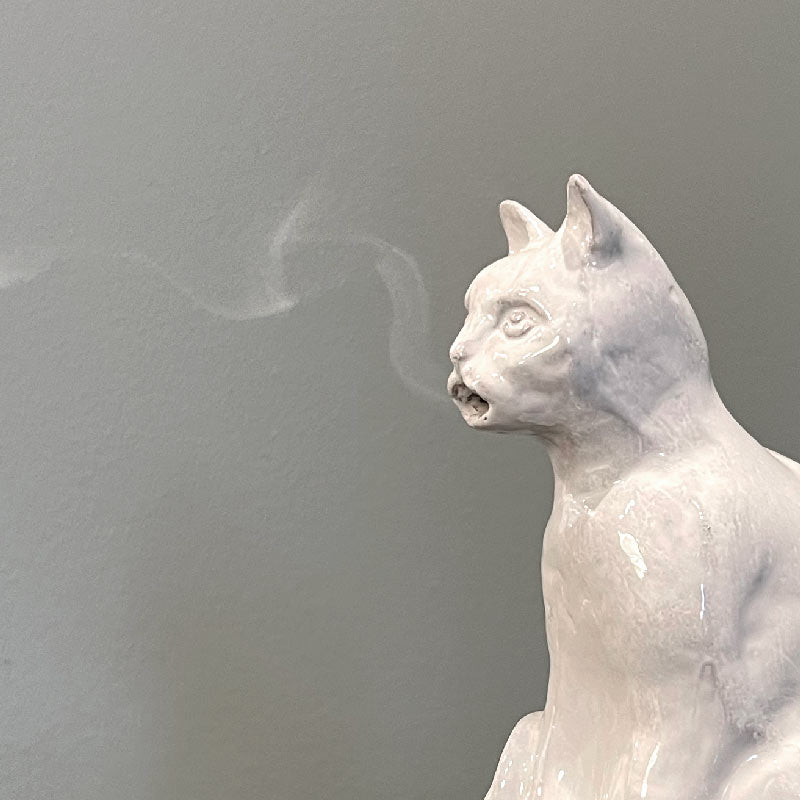 Cat incence holder