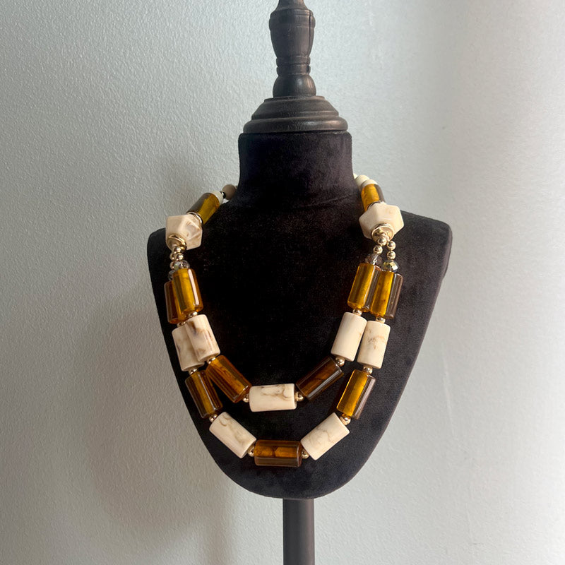 Barbara Necklace Amber