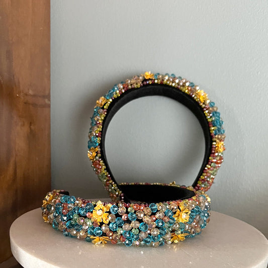 Camelia Headband Blue
