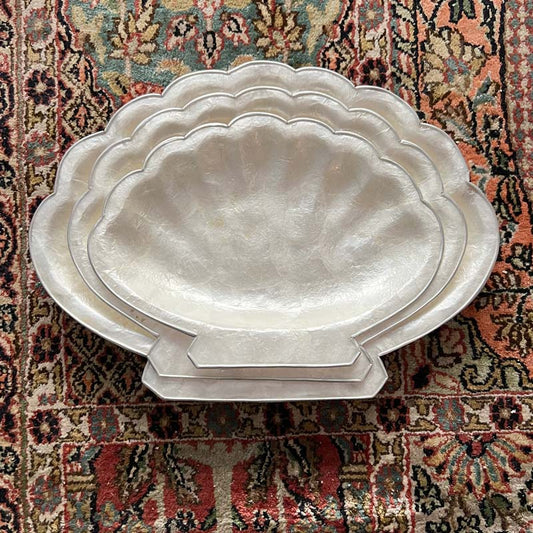 Scallop Capiz Tray