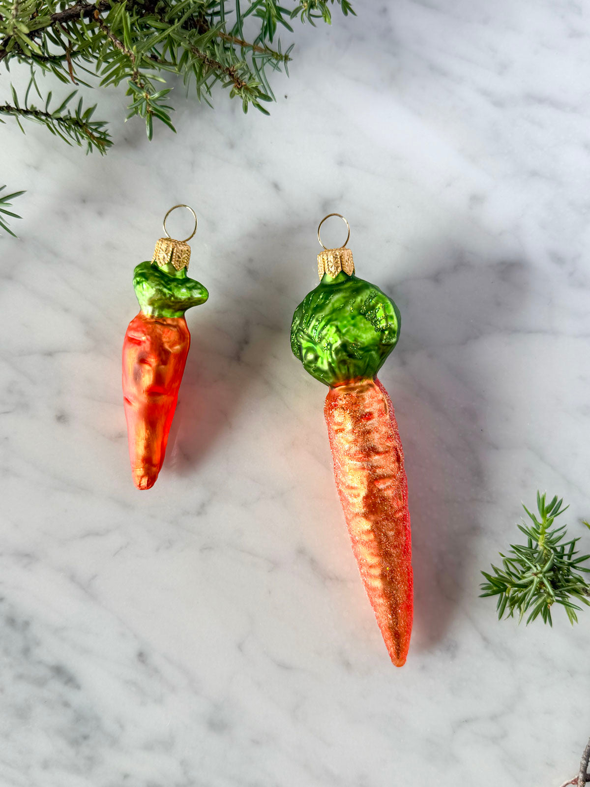 Carrot Glass Ornament