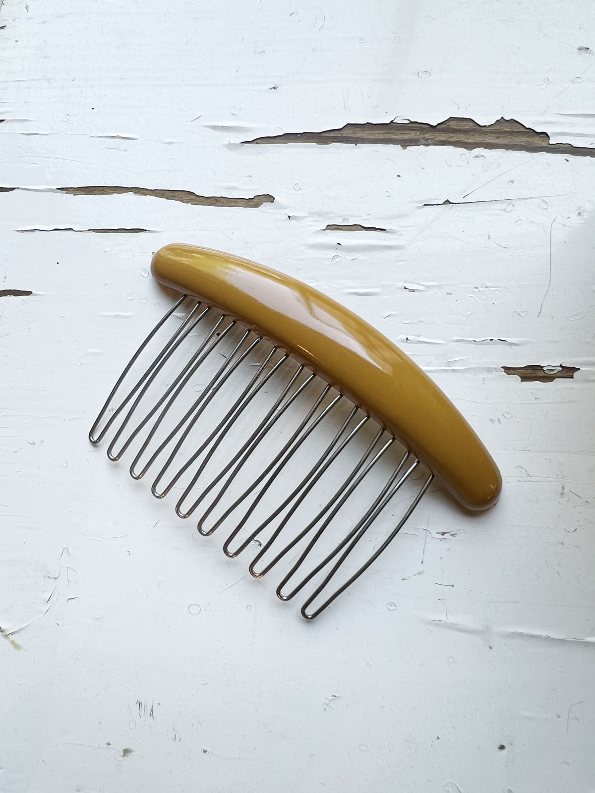 Classic hair comb Mustard