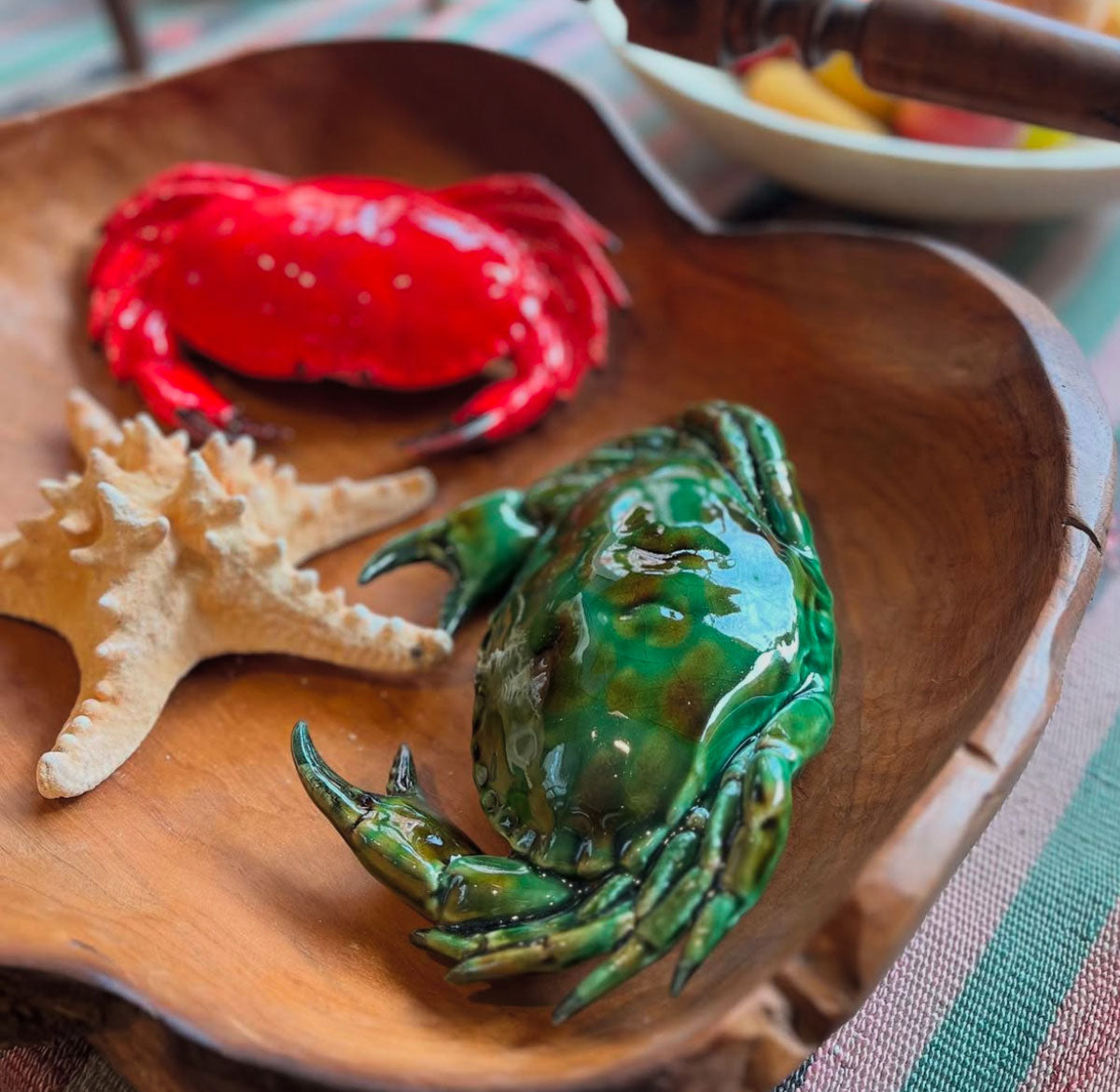 Crabito Ceramic Crab Green
