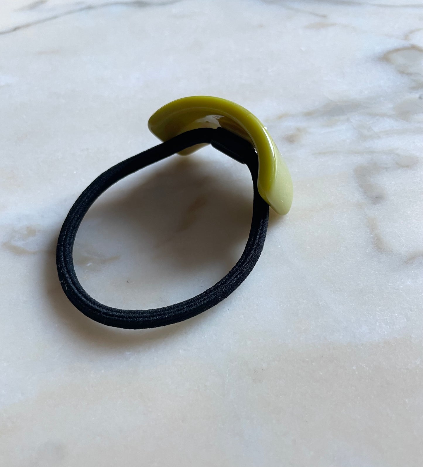 Elastic hair tie CLASSY green