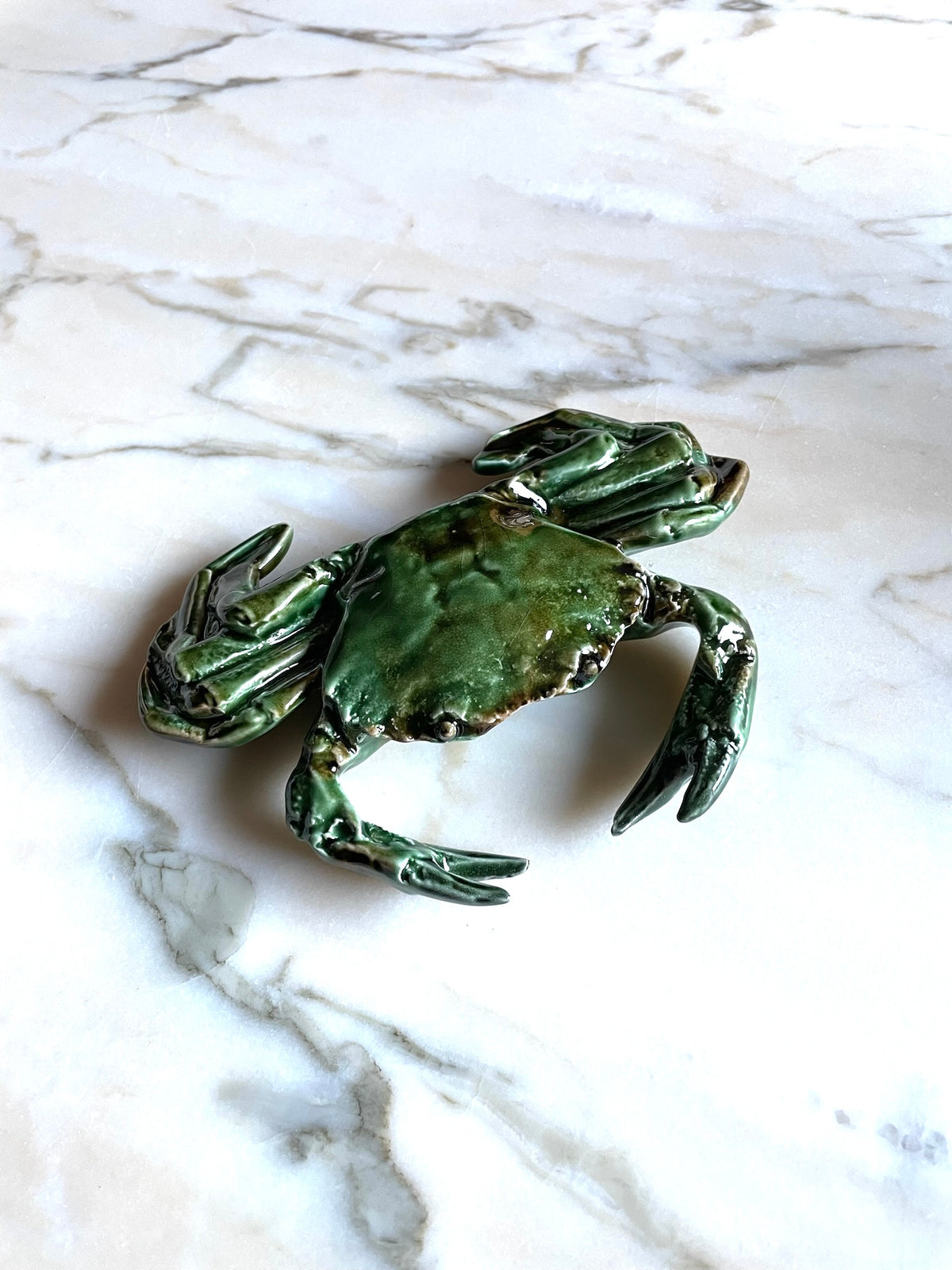 Ceramic Crab Green Small