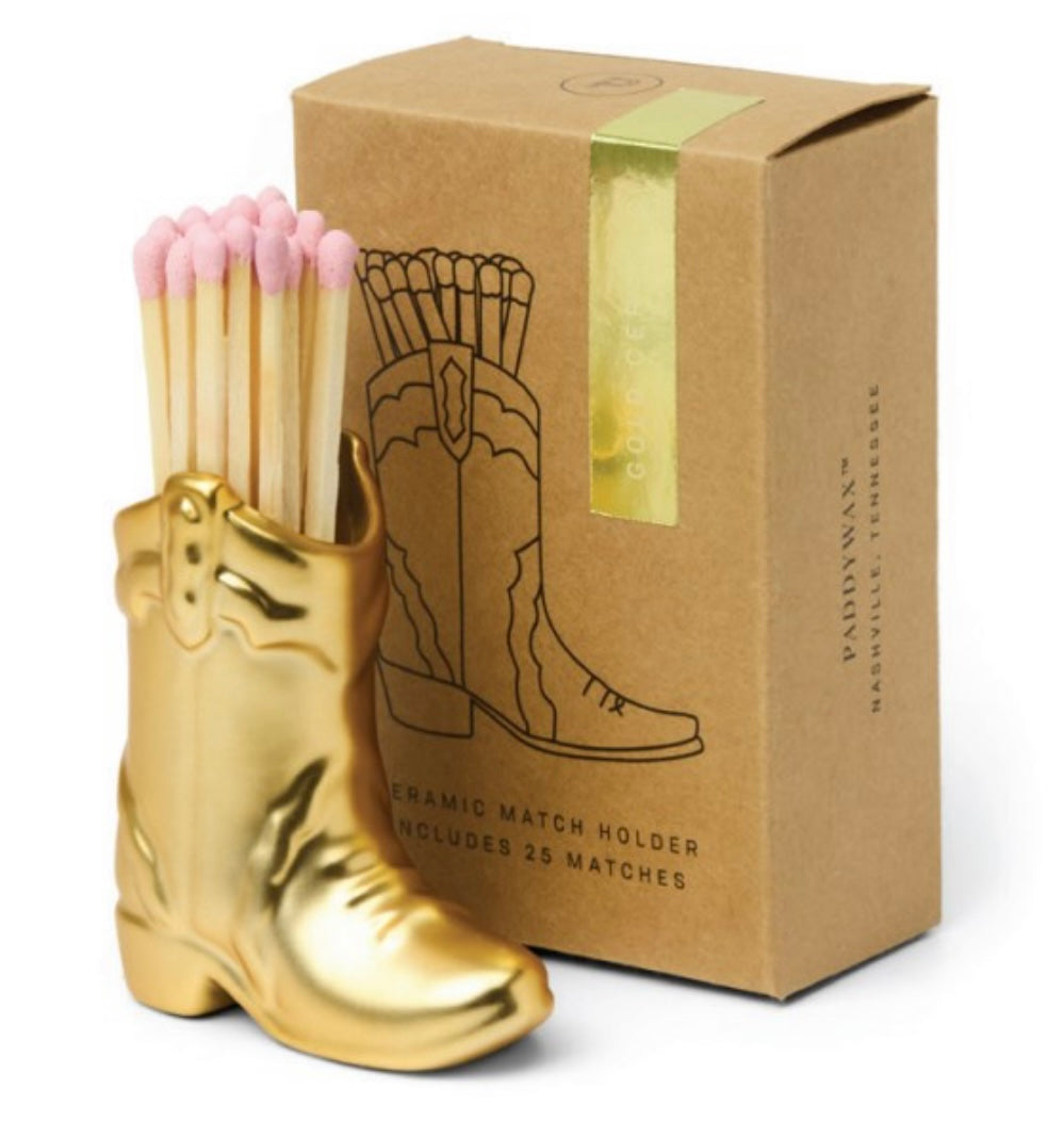 Nashville Ceramic Boot Match Holder
