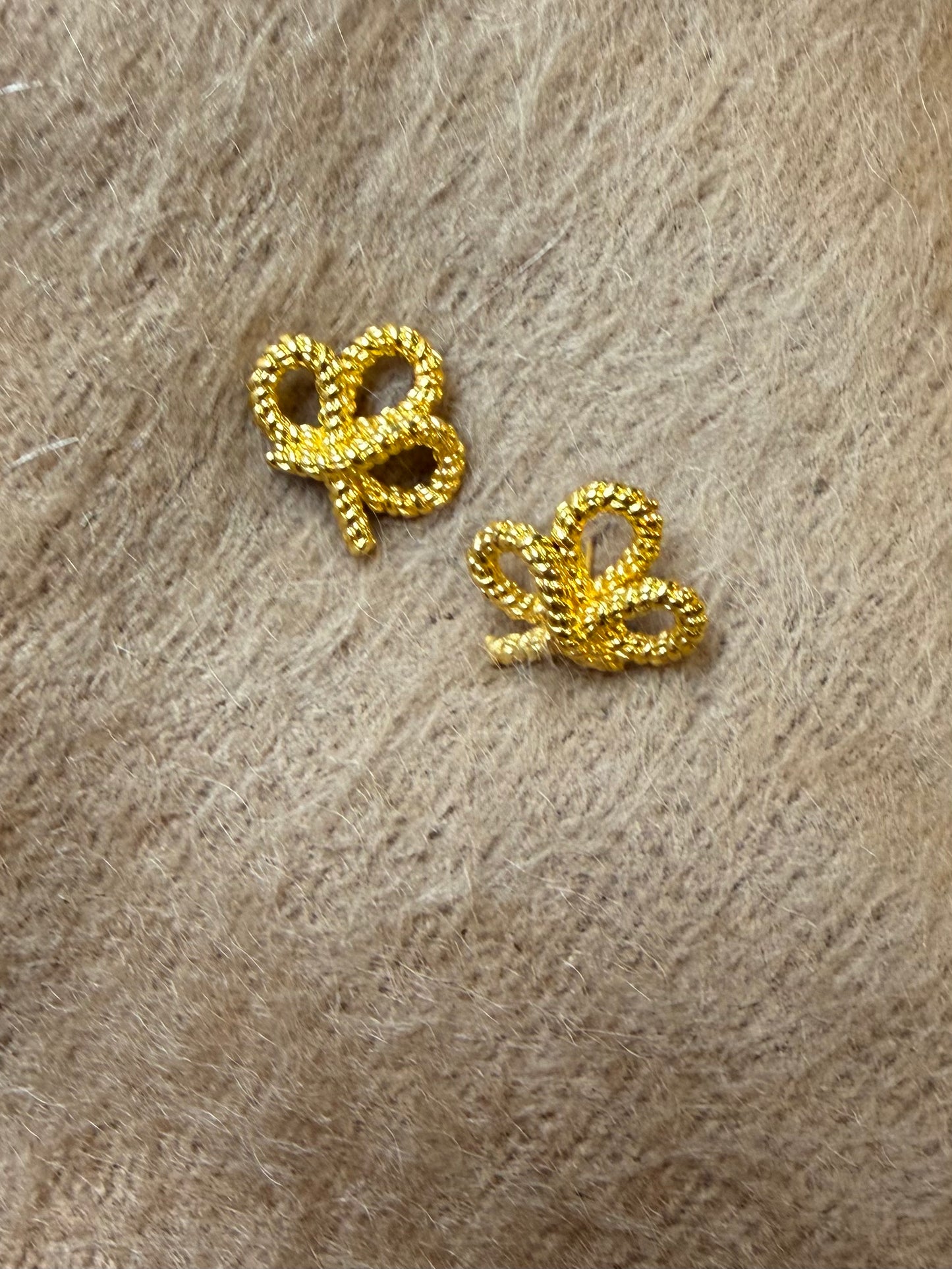 Gold-tone Margot earrings with sculptural looped design