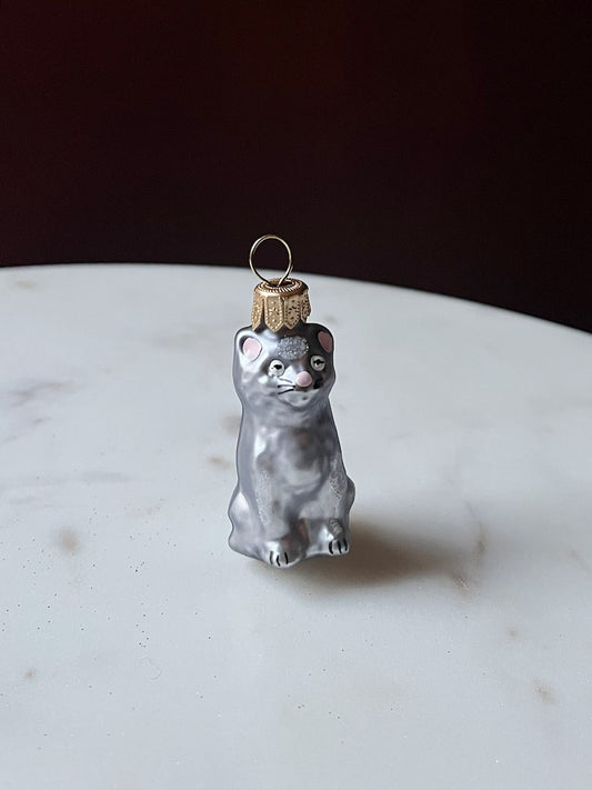 Gray Cat ornament