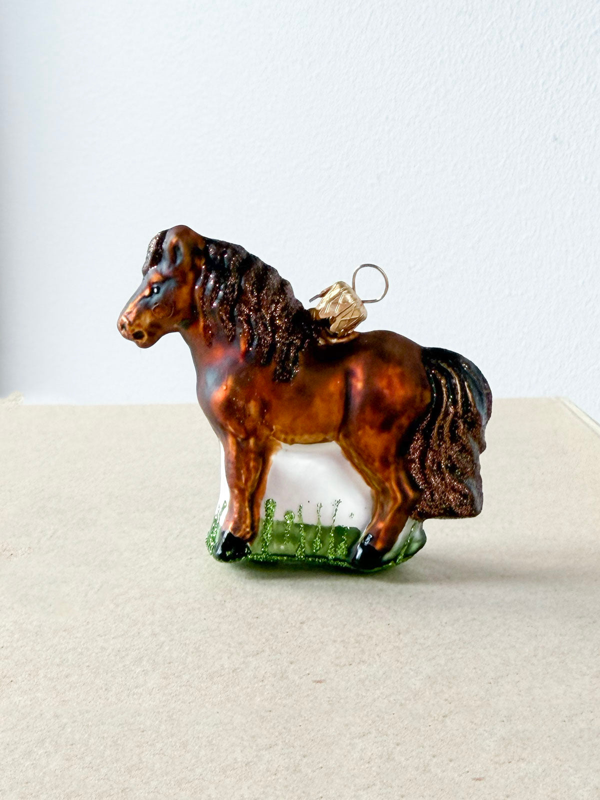 Horse Glass Ornament