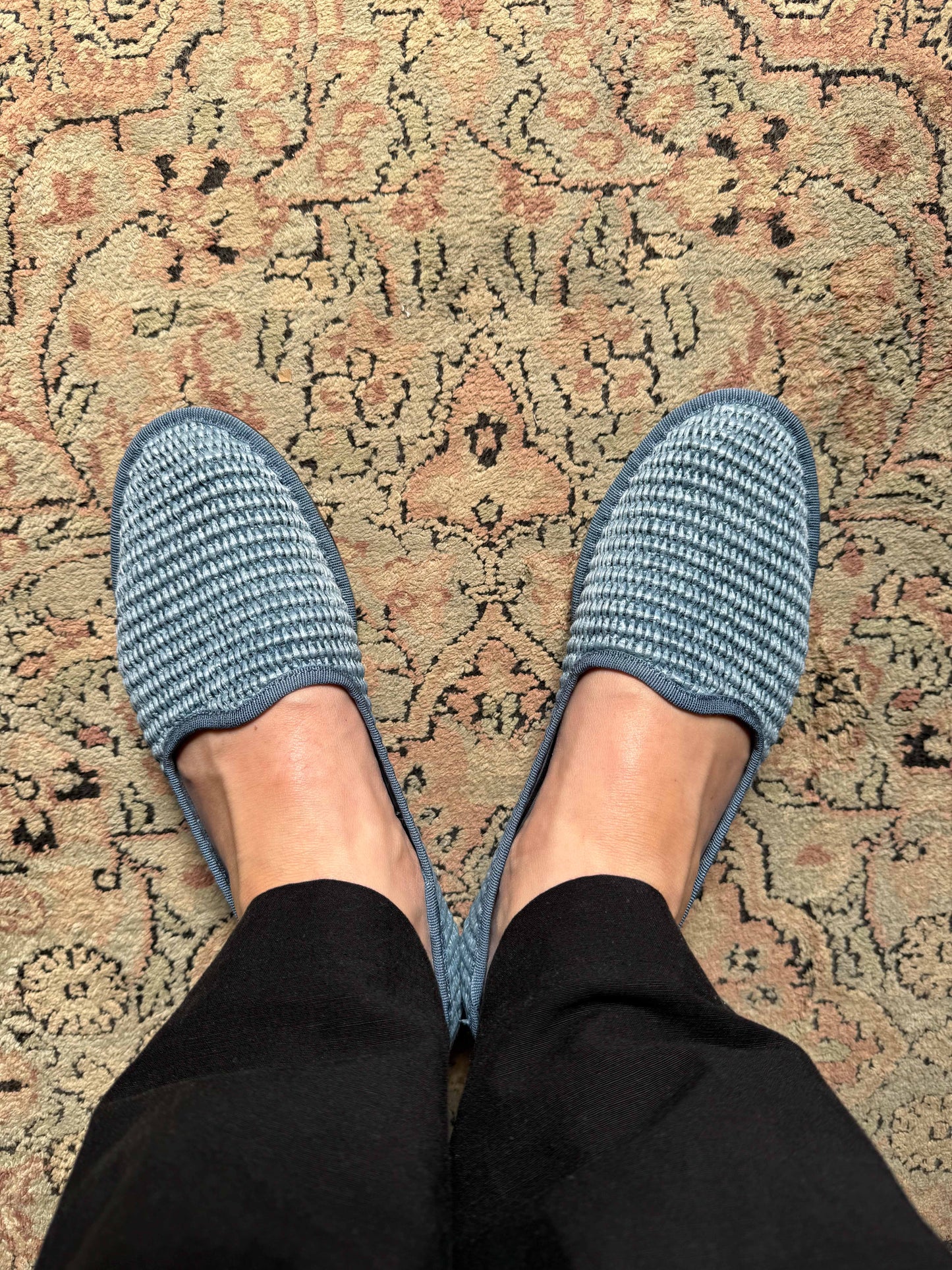 Raffia Shoe Sky Blue