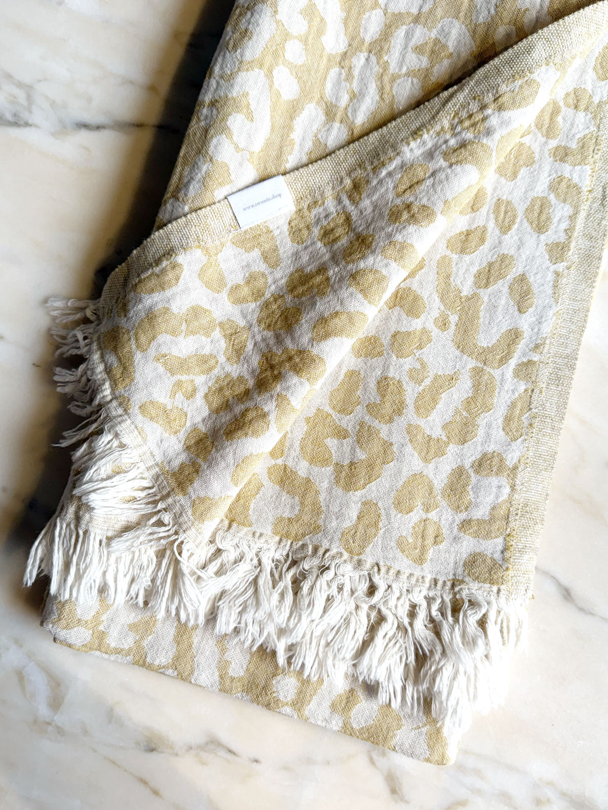 Jacquard Towel Mustard