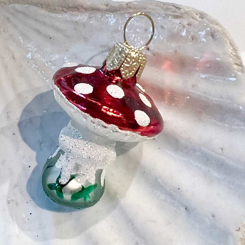 Mushroom ornament