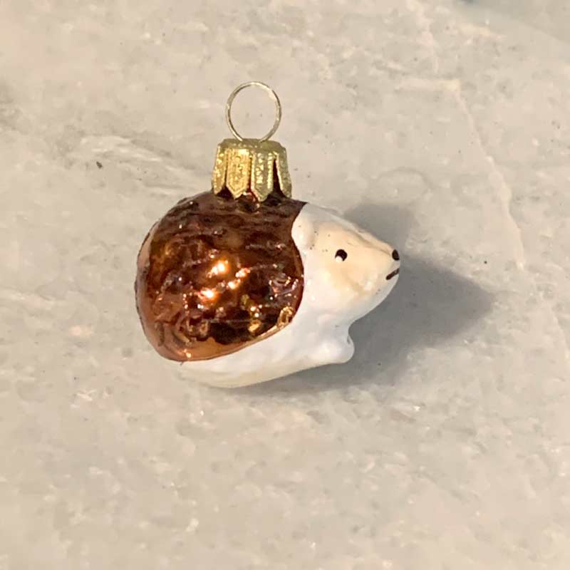 Hedgehog ornament, brown