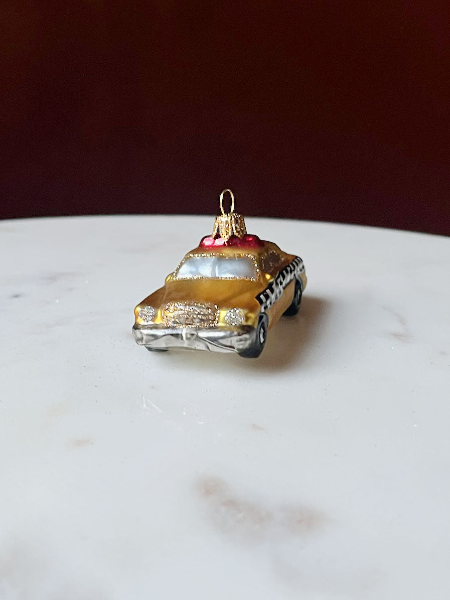 Yellow Cab Ornament
