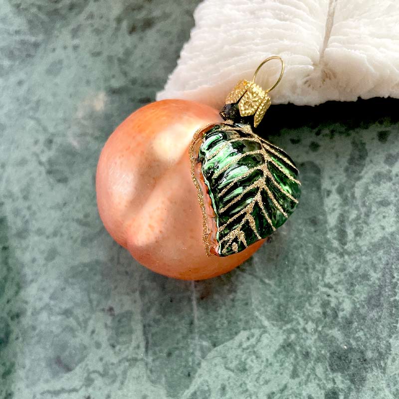 Peach Ornament