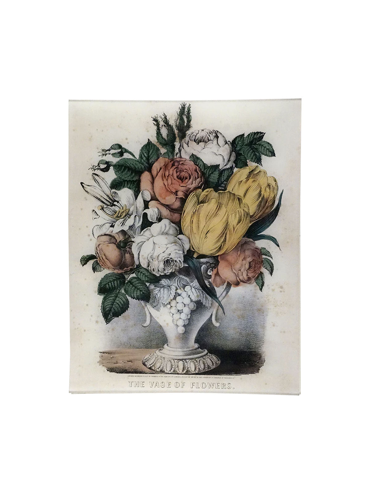Rectangular Tray Vase of Flowers