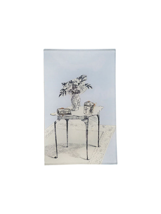 Rectangular Tray Blue Foyer