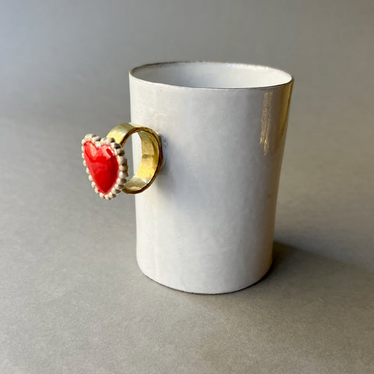 Ring mug heart
