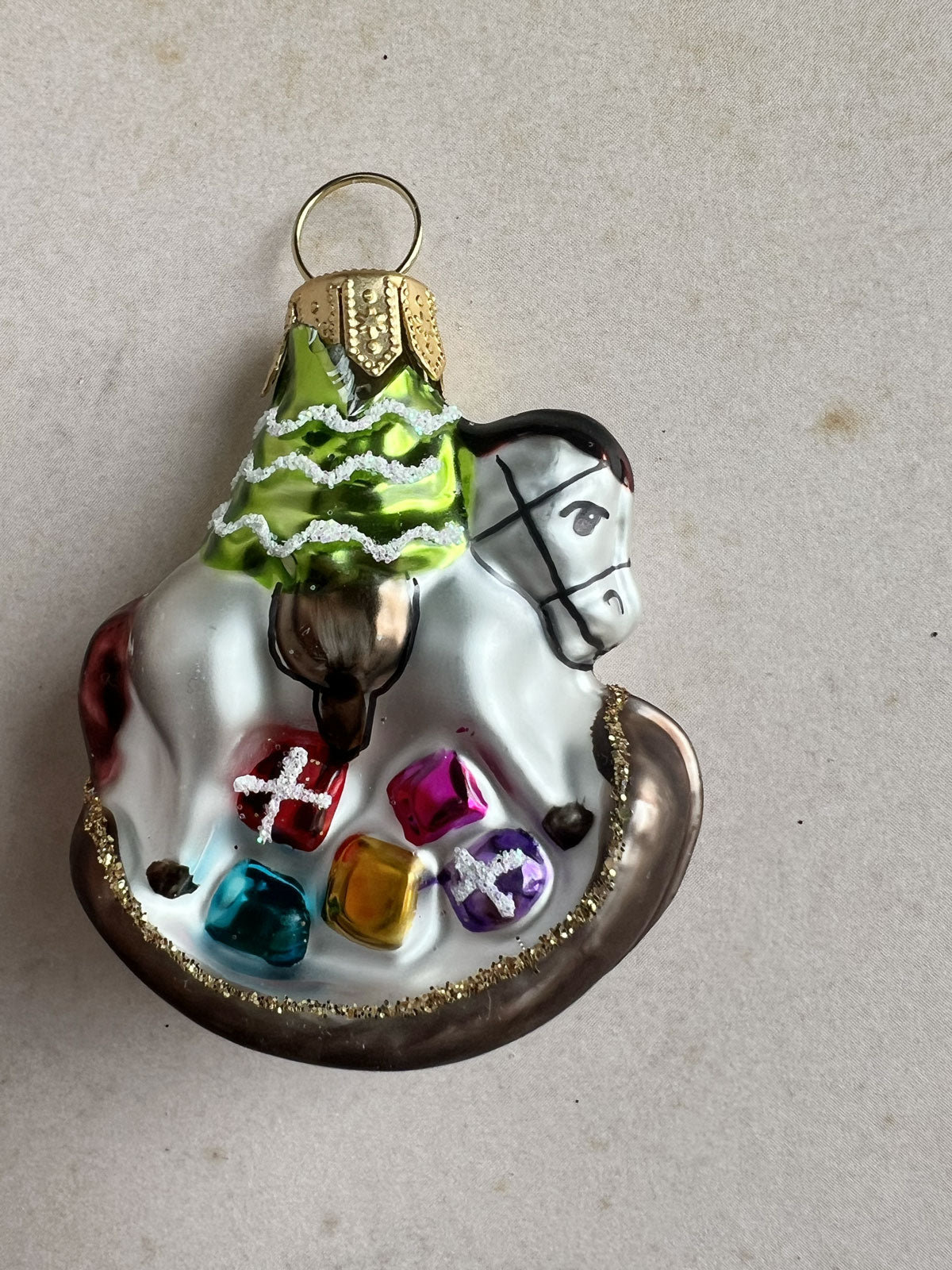 Rocking Horse Ornament, colorful
