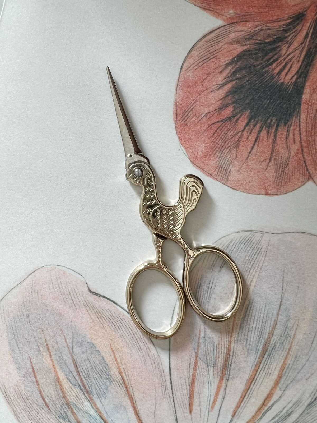 Rooster Embroidery Scissors
