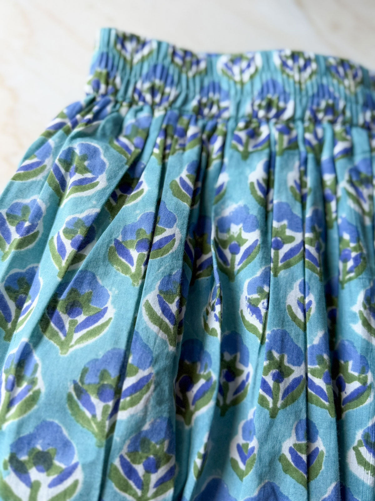 Trésorie summer skirt aqua blue