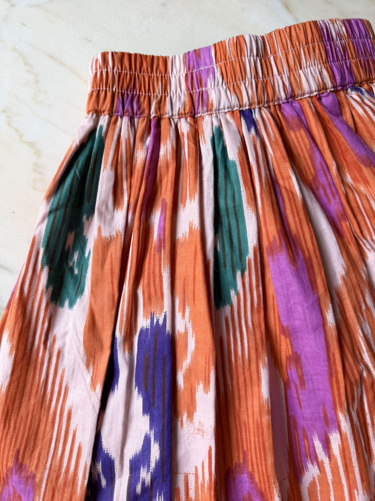 Trésorie summer skirt sorbet Ikat