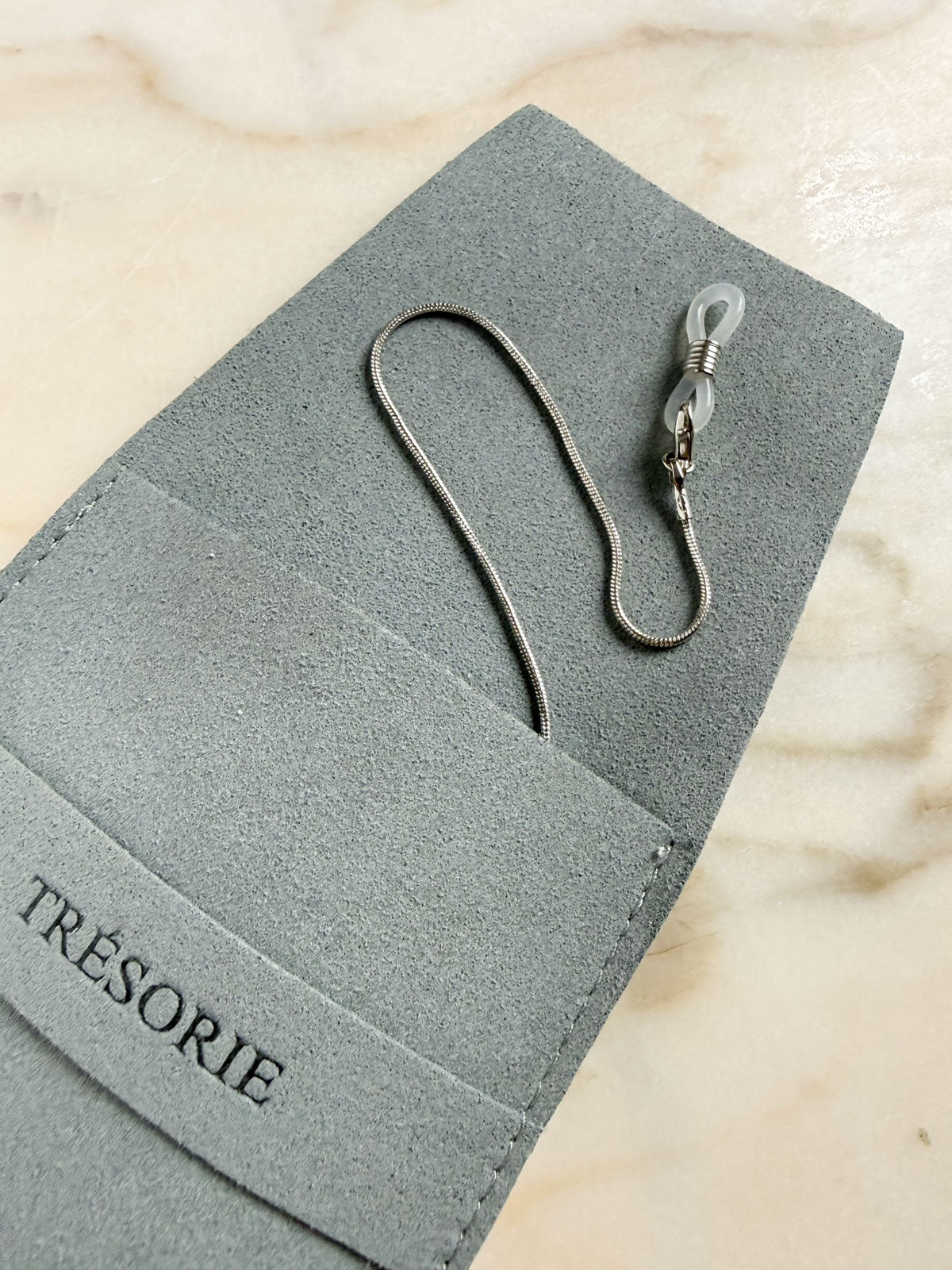 Sunglass Strap Snake silver