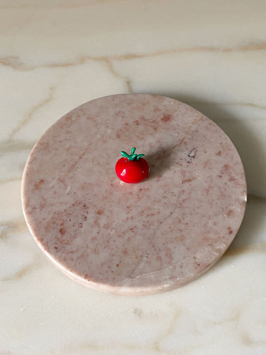 Tomato pin brooch
