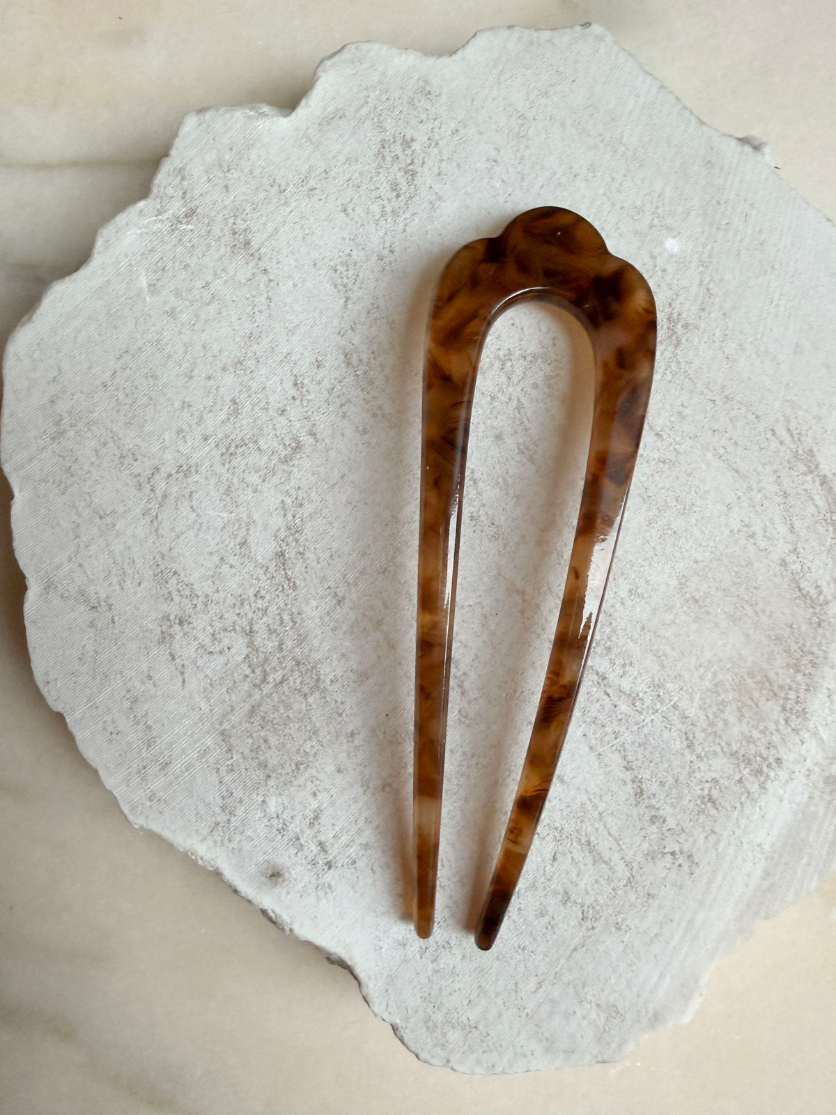Odette Frech Hair Pin Brown