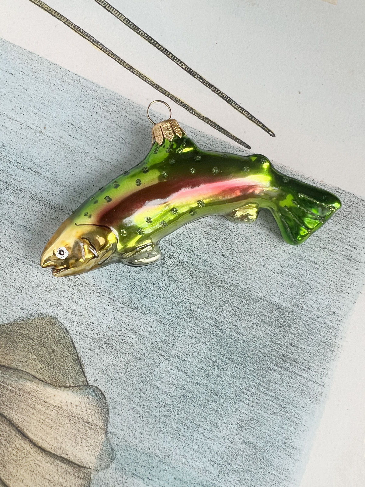 Fish Ornament Green