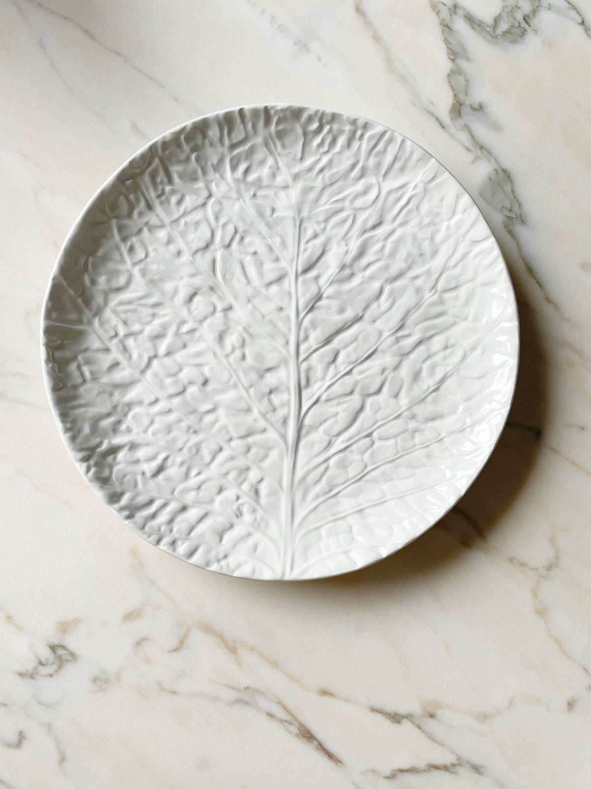 Cabbage Service Platter White