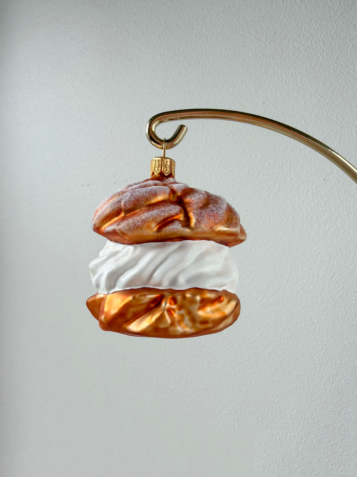 Cream Puff Glass Ornament