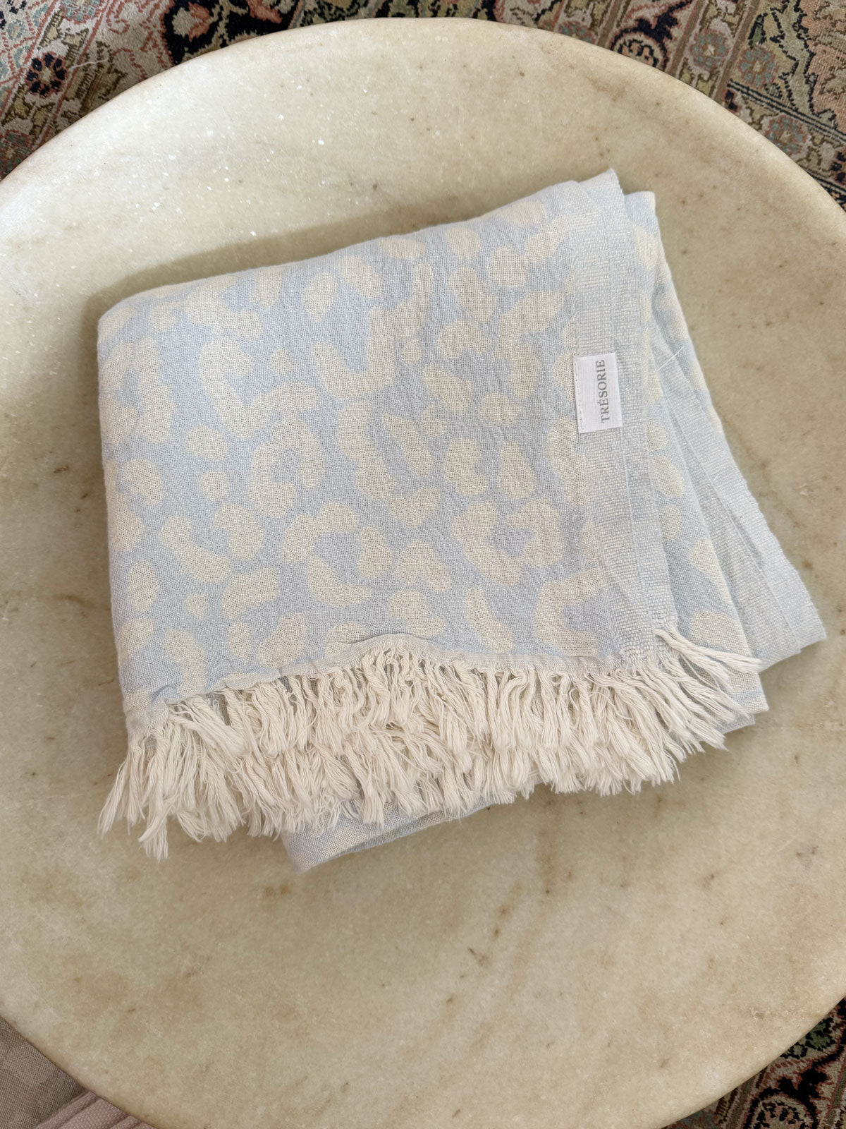 Jacquard Towel Blue