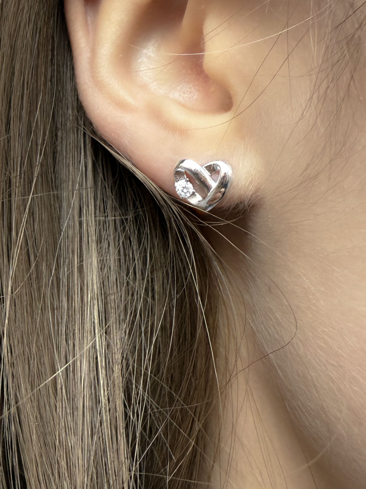 Love knot earring