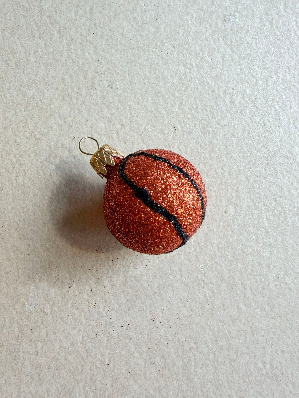 Mini Basketball Glass Ornament
