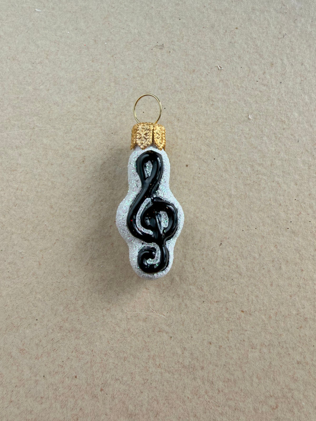 Mini Clef Glass Ornament