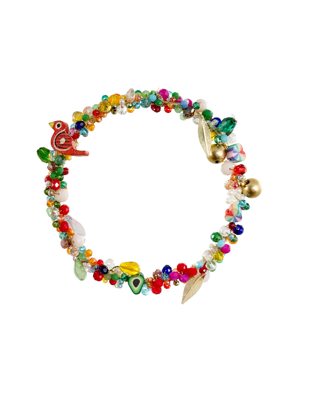 Multicolour Beaded Ring Ornament