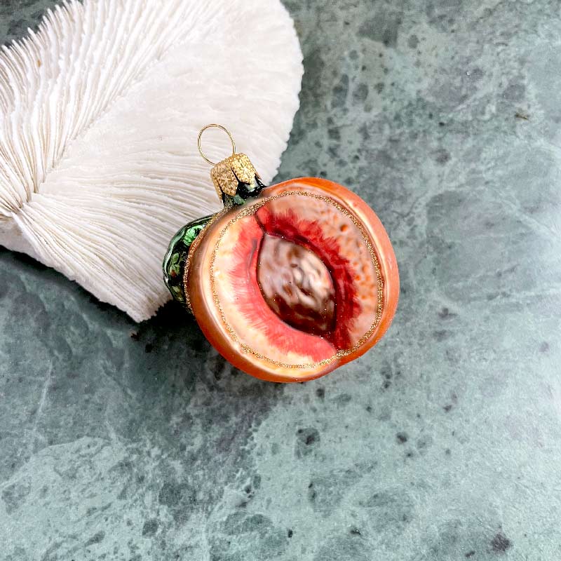 Peach Ornament