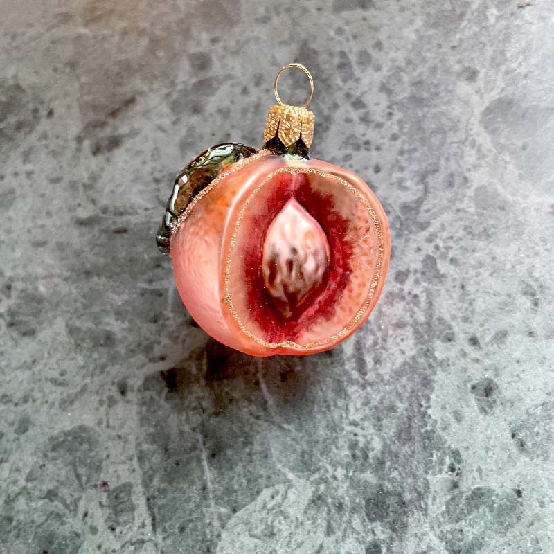 Peach Ornament