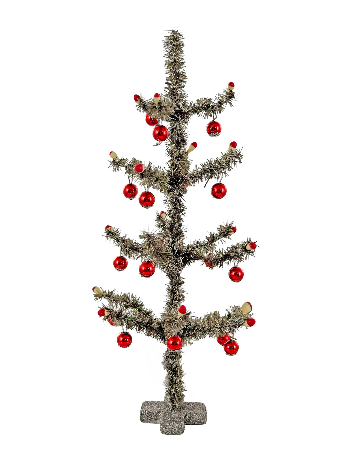 Silver Tinsel Christmas Tree