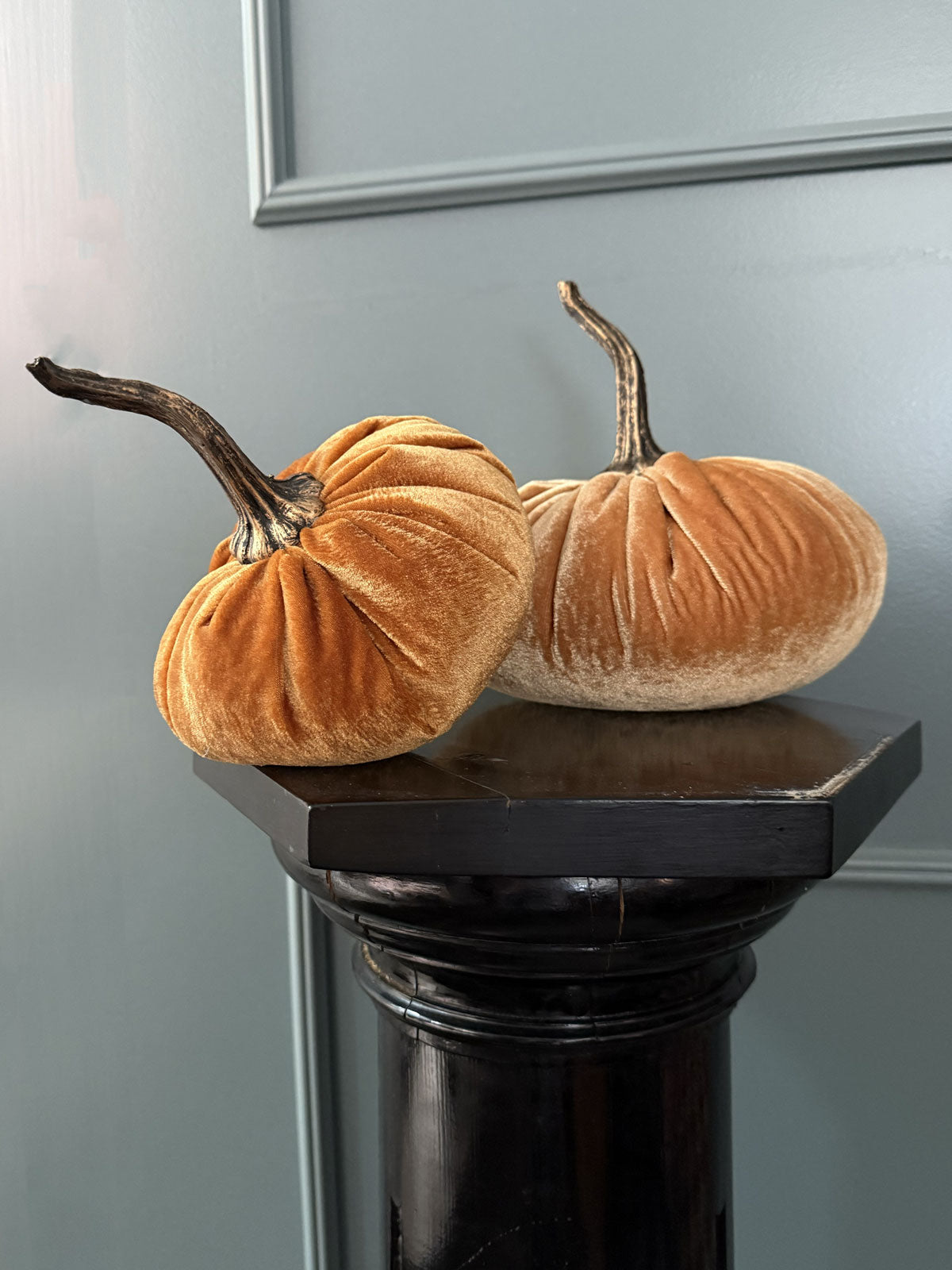 Velvet Pumpkin Decoration Small