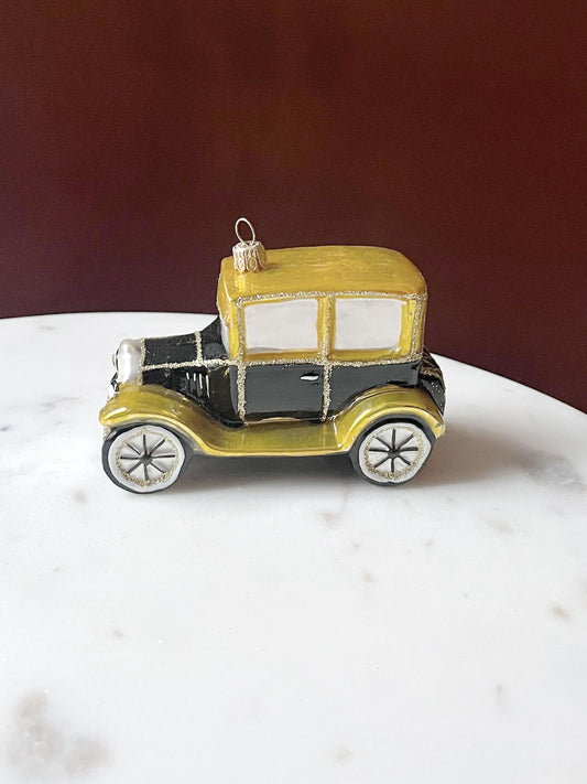 Gold Vintage Car Ornament