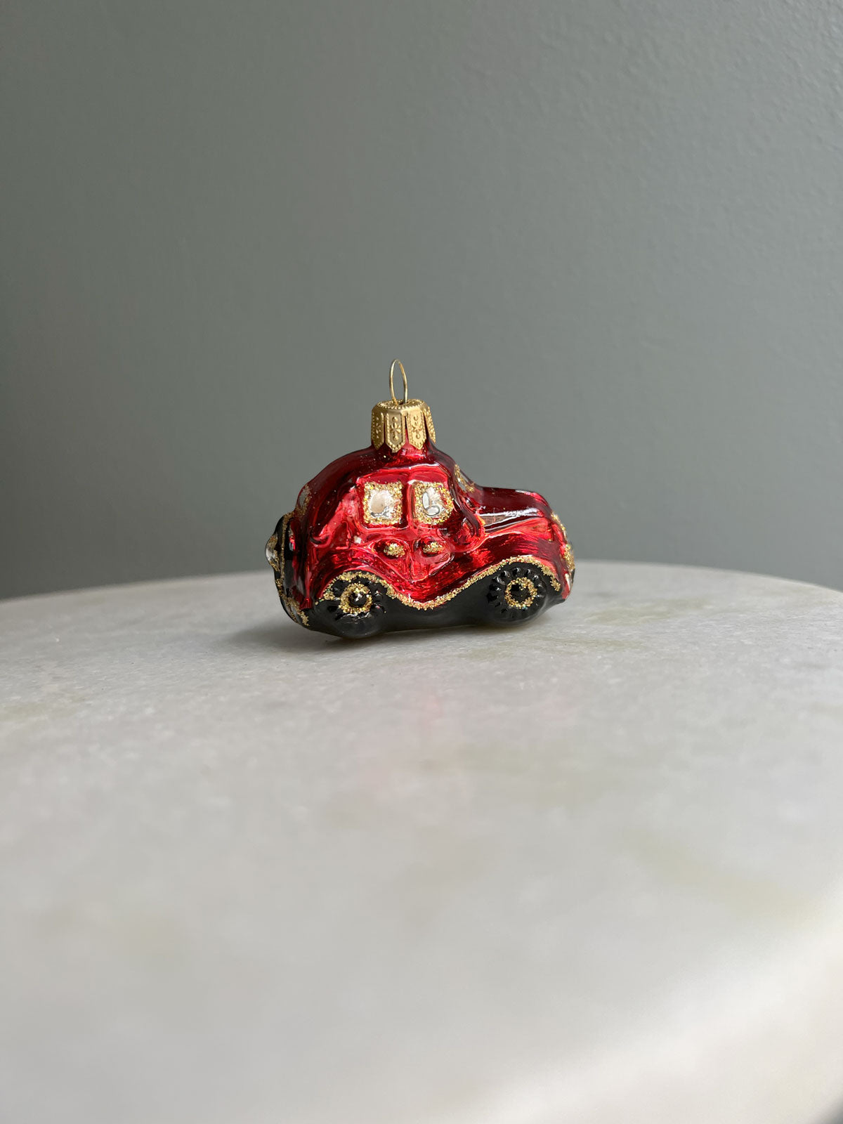 Red Vintage Car Ornament