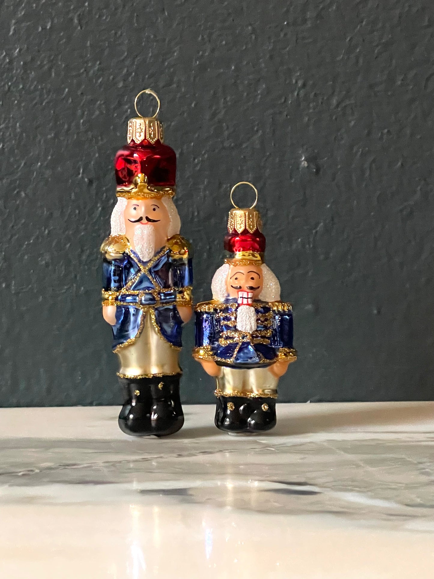Classic Nutcracker Ornament, Blue