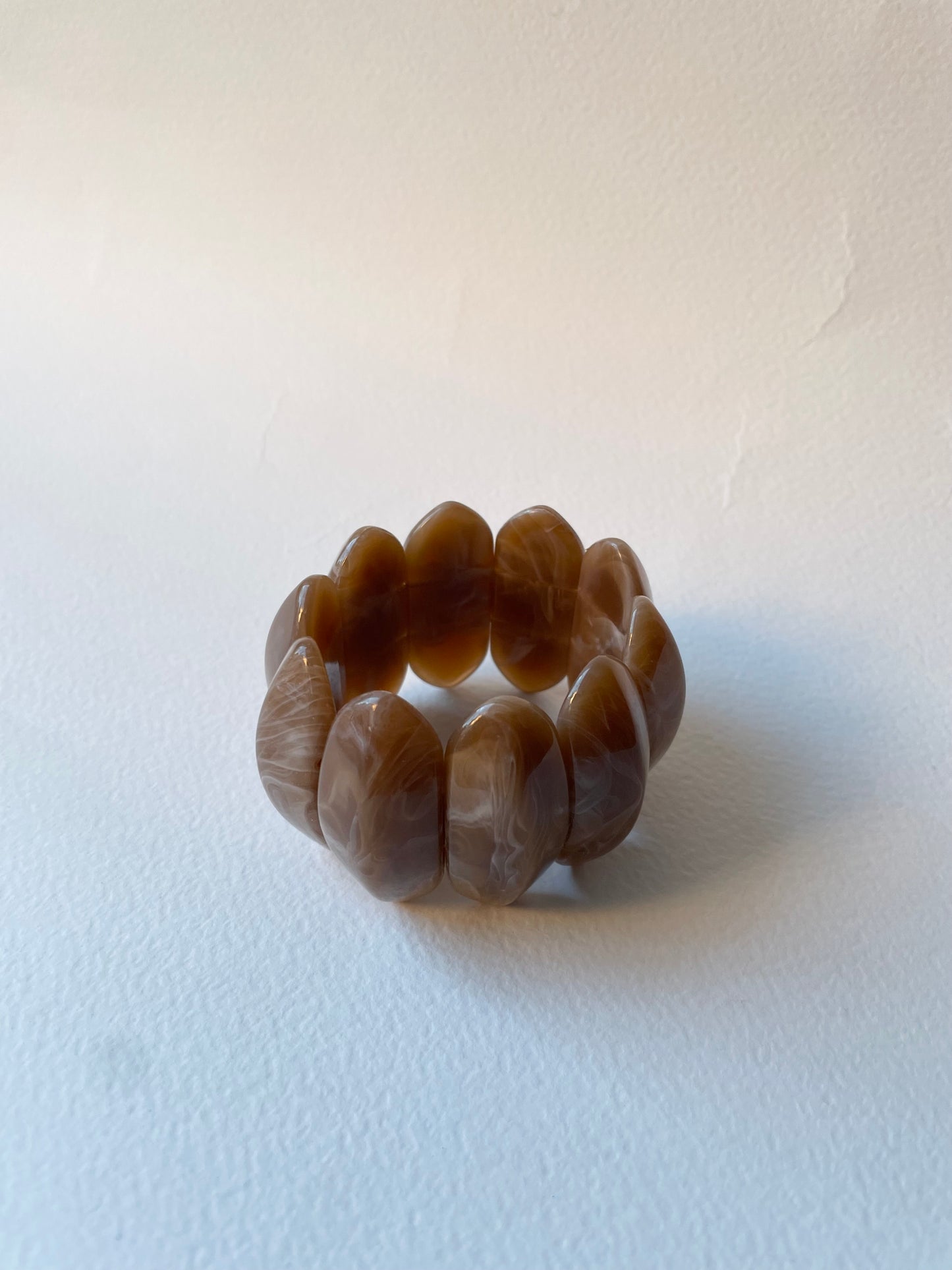 Phoebe Resin Bracelet Green Brown