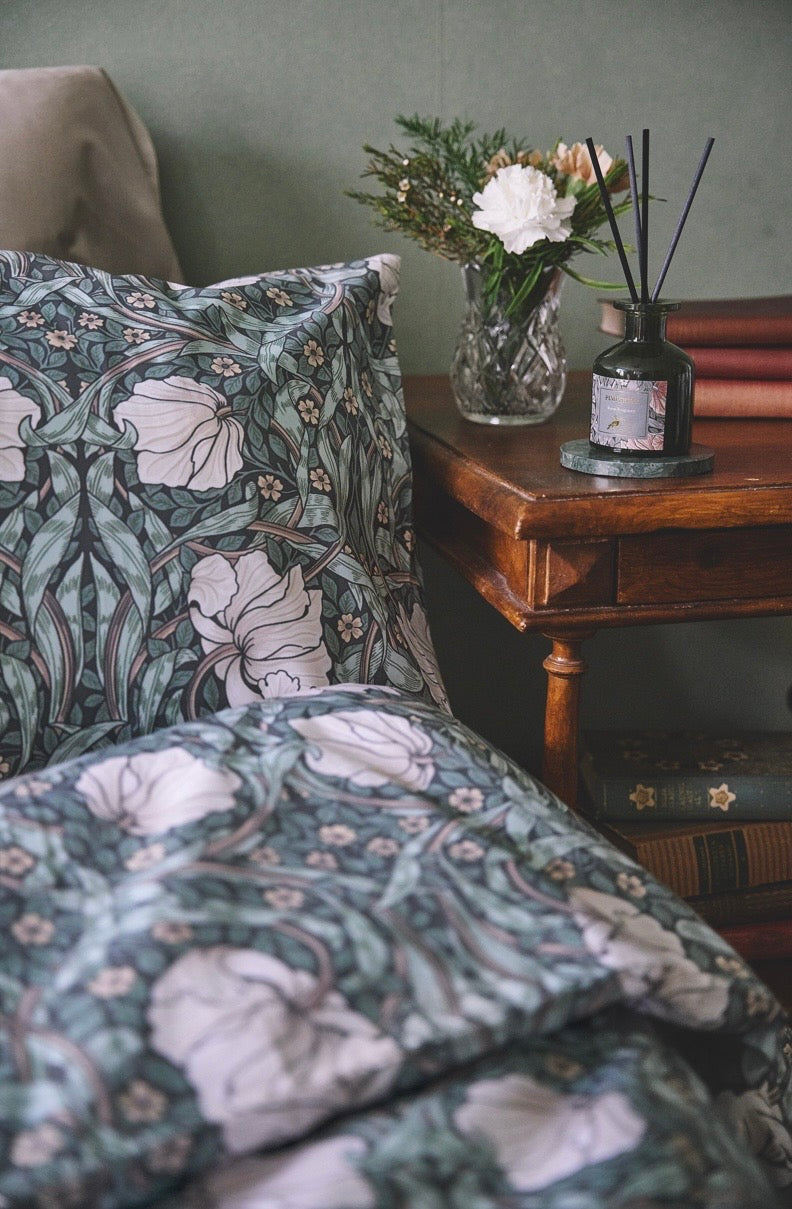 William Morris X Havi pillow case Pimpernel green