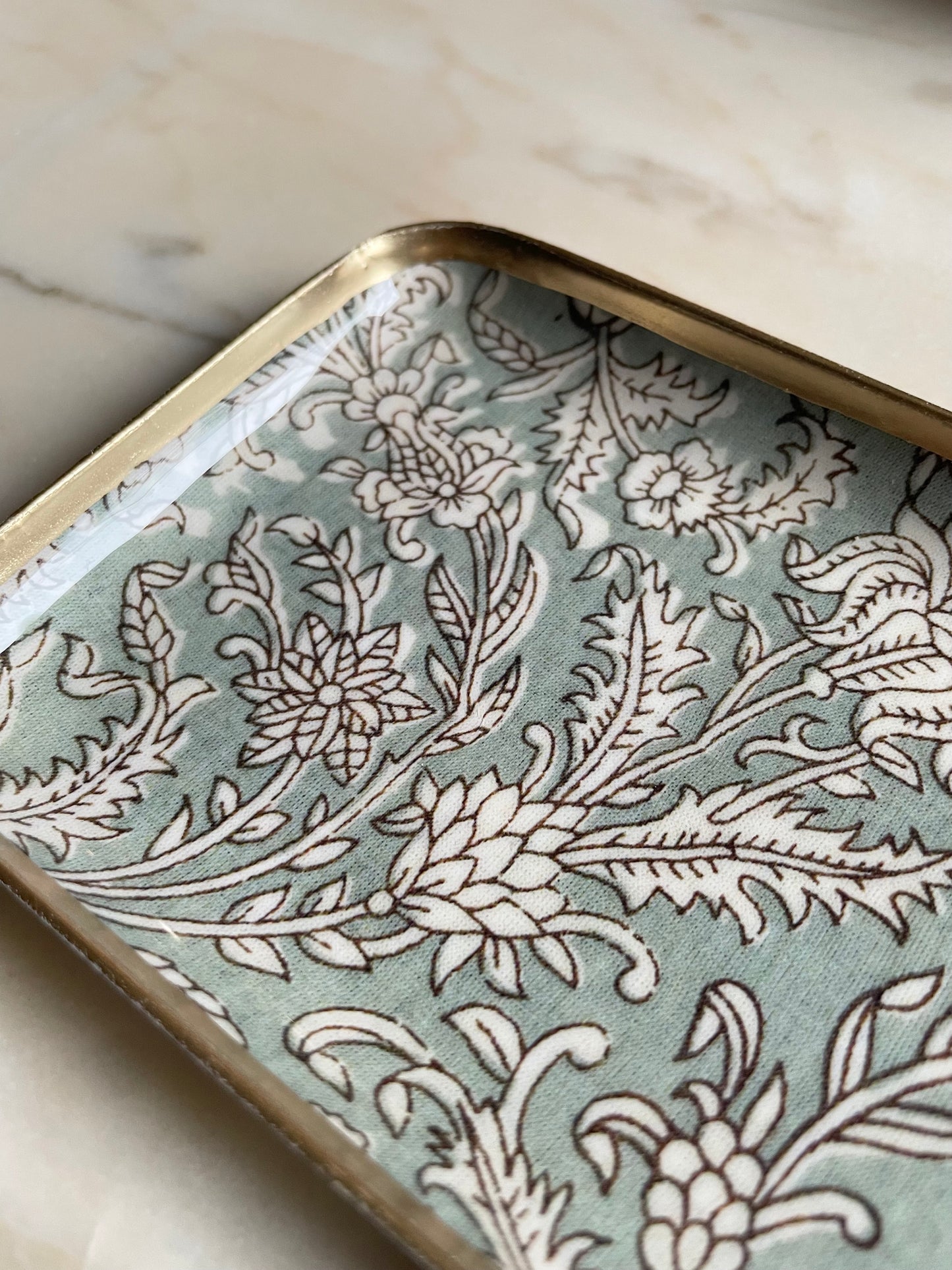 Mini tray Floral light blue